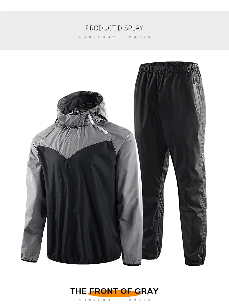 FitPress Sweating Sauna Suit – Unisex Full Body Sweat Tracksuit for Gym, Boxing & Weight Loss