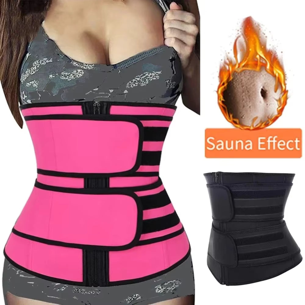 FitPress Waist Trainer Belt – Neoprene Sweat Belt for Women & Men, Weight Loss & Back Support
